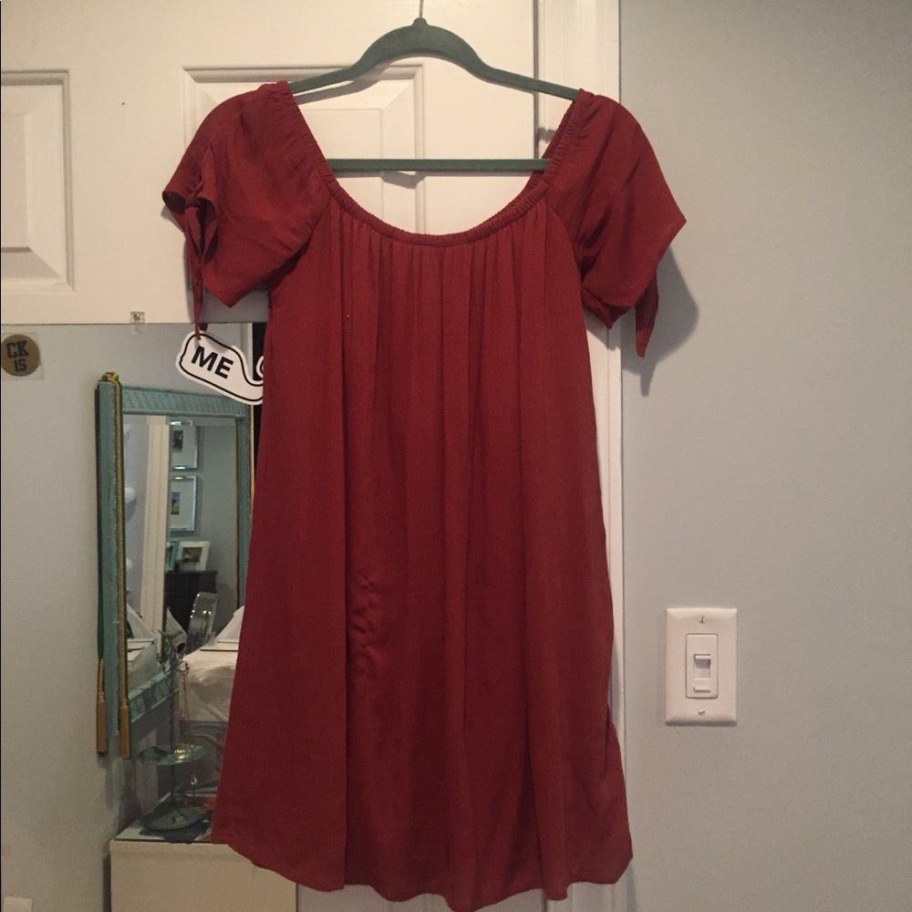 off the shoulder dress